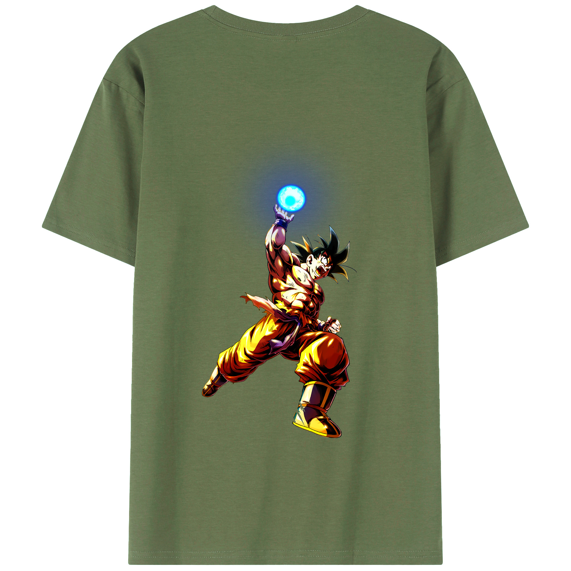 （画像用） ドラゴンボール 孫悟空（そん ごくう）Son Goku カカロット DRAGON BALL Kakarotto 綿100％ メンズ半袖Tシャツ（バックプリント） 通気性